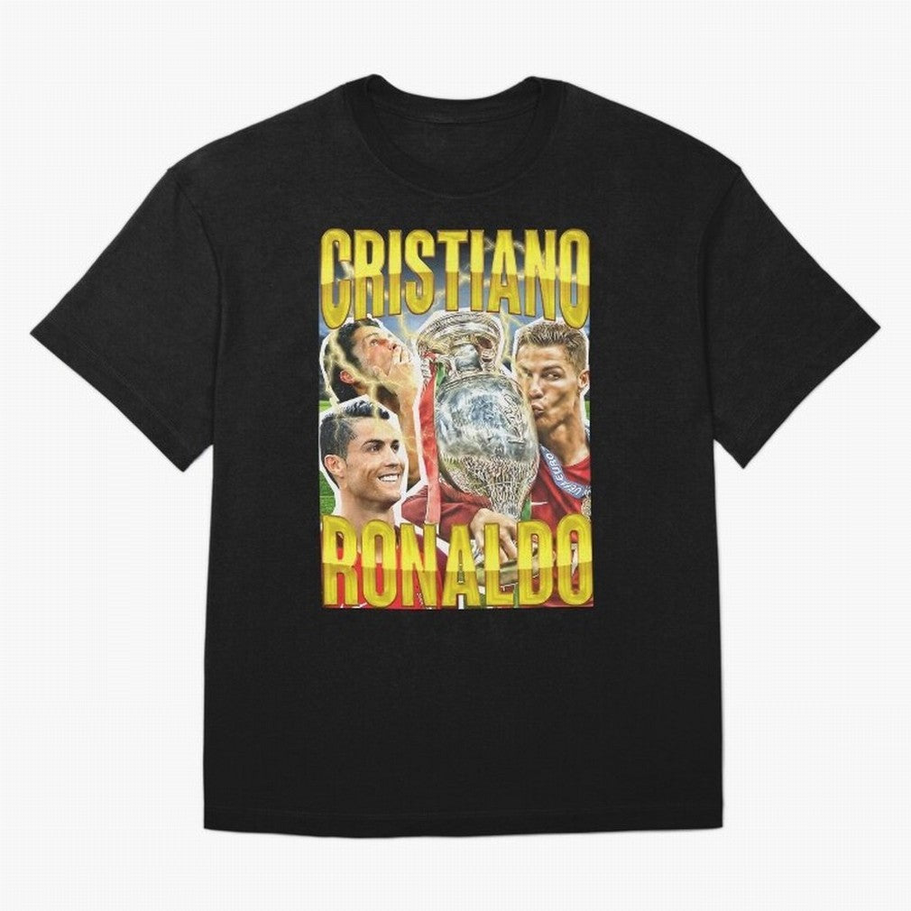 Ronaldo Siuuu Celebration Silhouette Design For Football Fans, Gift For Soccer Enthusiasts Oversized T-Shirt Capture Stadium Memories from the FIFA World Cup 2026 Journey through Messi and Cristiano Ronaldo Highlights, France Pride, Match Day