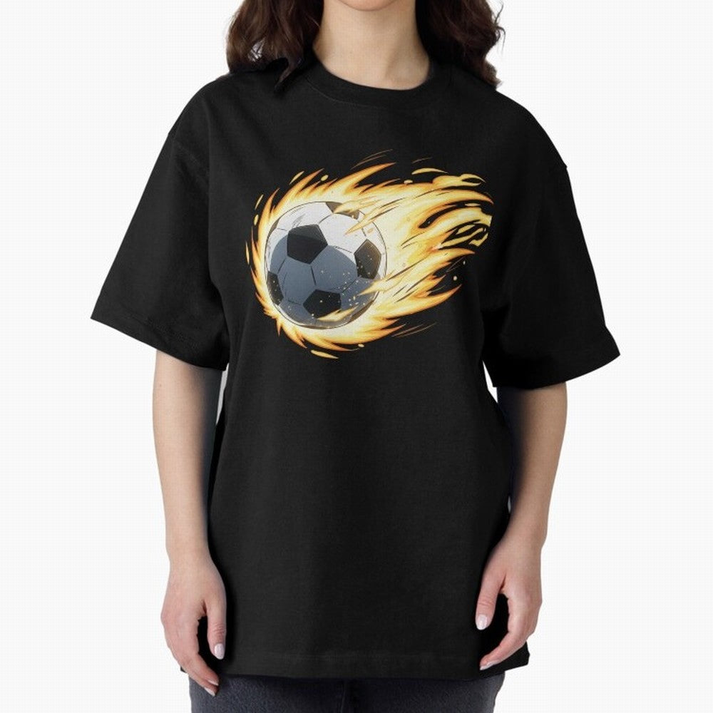 Soccer anime Oversized T-Shirt Celebrate Supporters United by the FIFA World Cup 2026 Group Stage Journey through Haaland and Mbappe Highlights, Spain Pride, Soccer Culture, Superstar Moments, National Team Dreams and Competitive Fire; Ideal for