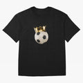 Soccer Ball with Kings Crown, Sticker Illustration Oversized T-Shirt Share the Excitement of FIFA World Cup 2026 USA Canada Mexico Spirit, Featuring Argentina, Cristiano Ronaldo, Fan Favorite Moments, National Team Passion, Big Match Drama and