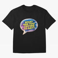 A photograph of a vibrant, oversized speech bubble Oversized T-Shirt Relive Legendary Nights from Match Day Hype around FIFA World Cup 2026 Group Stage, Mbappe, Netherlands, Classic Soccer Heritage, Championship Pressure, Fan Loyalty and