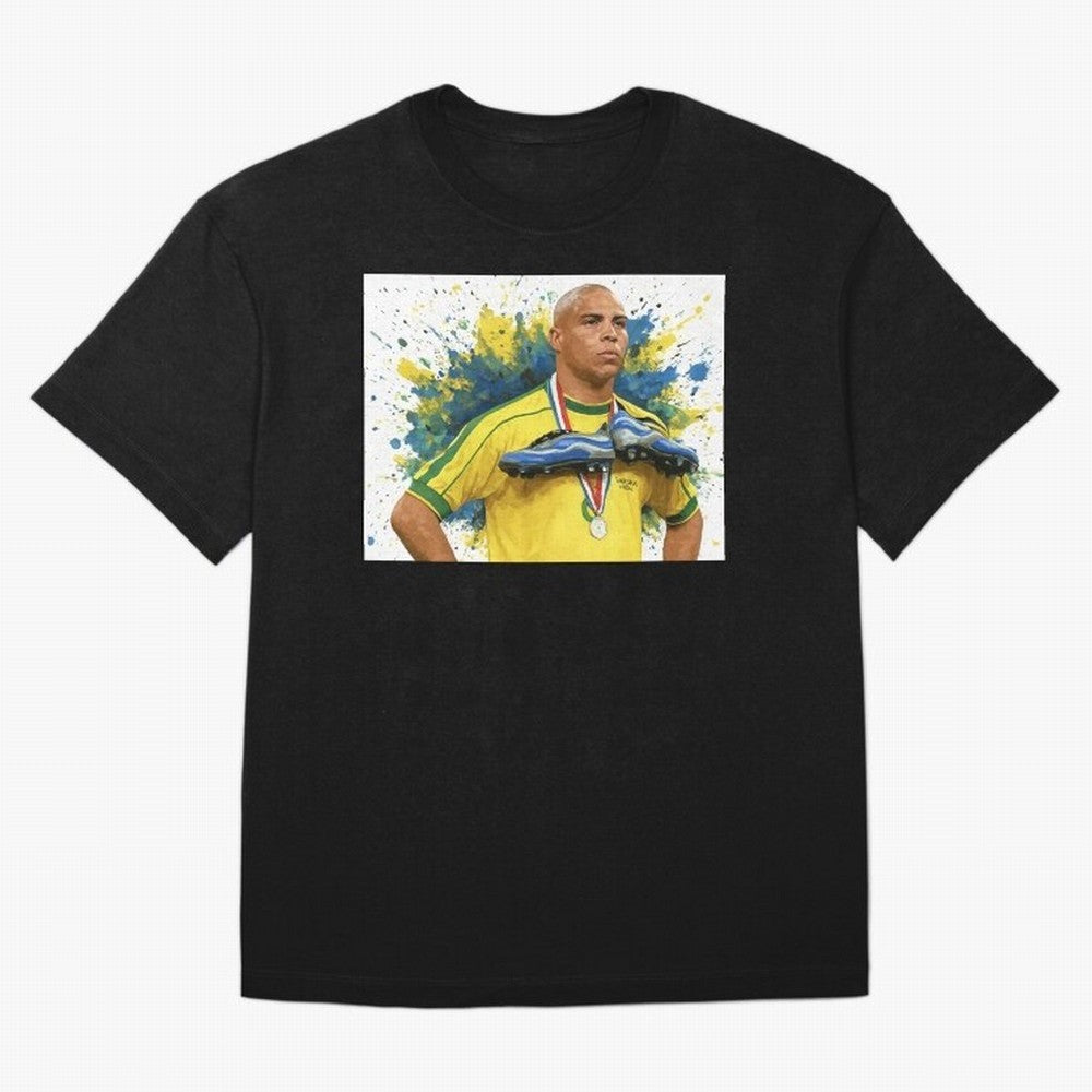 Ronaldo, O Fen?meno Oversized T-Shirt Celebrate Classic Football Spirit in FIFA World Cup 2026 USA Canada Mexico for Fans of Haaland and England, Bringing Football Festival Excitement, Trophy Ambitions, Country Rivalries and Star Player Buzz; Great
