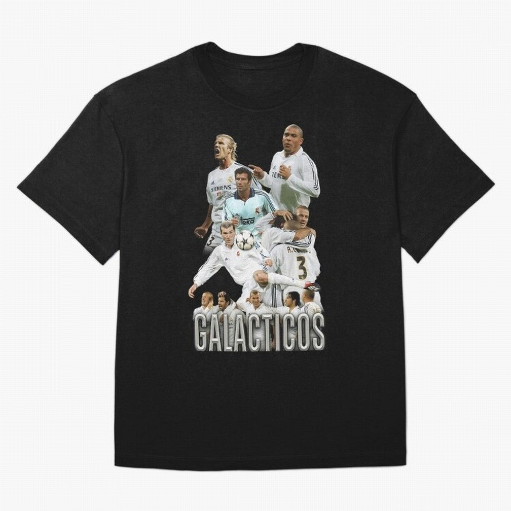 Real Madrid Galacticos Soccer Legends Collage Poster Oversized T-Shirt Create FIFA World Cup 2026 USA Canada Mexico Built around Haaland, England, France and Netherlands Energy, Football History, Final Match Energy, Crowd Noise and Once in a
