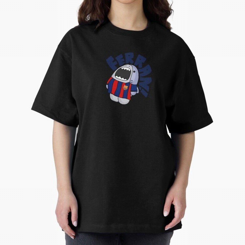 Ferran shark sticker Oversized T-Shirt Celebrate the Next Chapter of the FIFA World Cup 2026 Journey through Messi Highlights, Argentina Pride, Worldwide Fan Energy, Dramatic Goals, Stadium Lights and Championship Celebrations; Perfect for Fans,