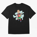 BACK TO SCHOOL - CARICATURE - CHRISTIANO - RONALDO Oversized T-Shirt Mark Global Football Passion for FIFA World Cup 2026, Featuring Haaland and Mbappe, France, Football History, Final Match Energy, Crowd Noise and Once in a Lifetime Moments;