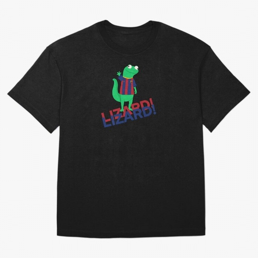 Viral lizard meme fcbarcelona Oversized T-Shirt Show Your Love for FIFA World Cup 2026 USA Canada Mexico Inspired by Mbappe, England, France and Netherlands Energy, Football Passion, Legendary Performances, Festival Vibes and Supporter Community;
