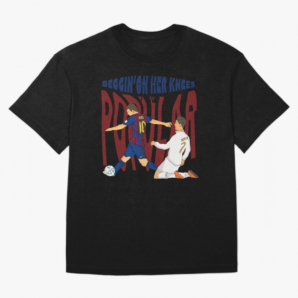 Messi and Ronaldo elclassico moment Oversized T-Shirt Elevate Match Day Hype around FIFA World Cup 2026, CR7 and Messi, Germany, Retro Football Energy, Iconic Rivalries, Trophy Chase Drama and Stadium Atmosphere; Perfect for Supporters Who Want