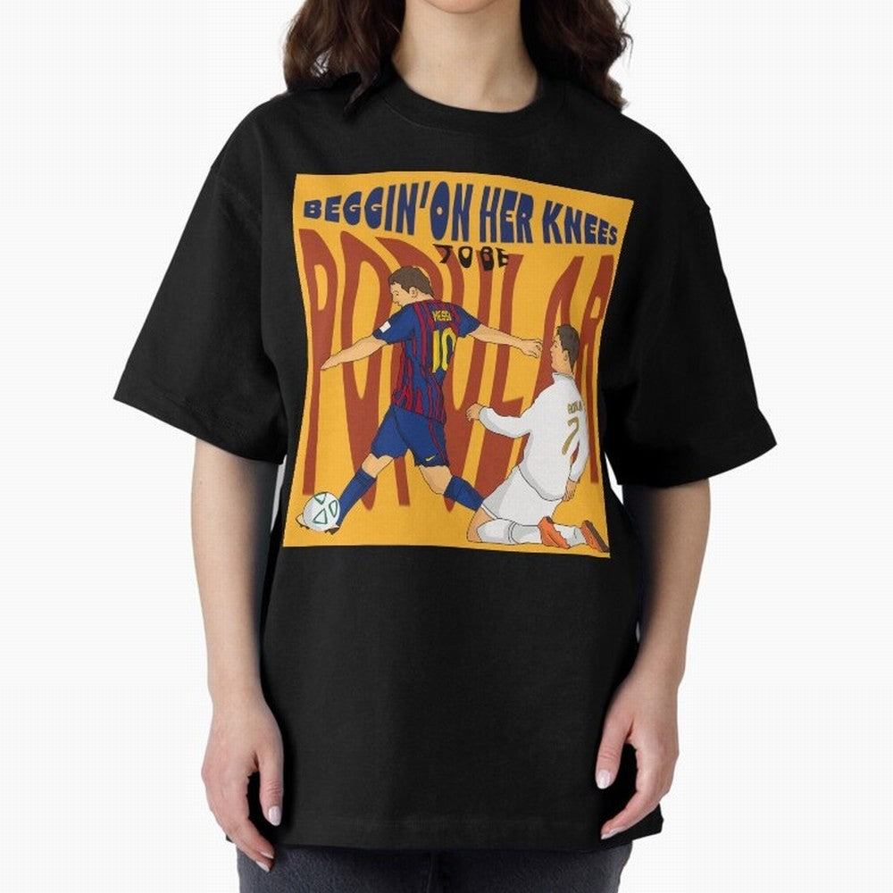 Messi and Ronaldo el classico Oversized T-Shirt Honor the Beautiful Game during FIFA World Cup 2026 USA Canada Mexico Spirit, Connected to Spain and Netherlands, Messi, CR7 and Mbappe, Global Supporter Spirit, Legendary Goals, National Colors and