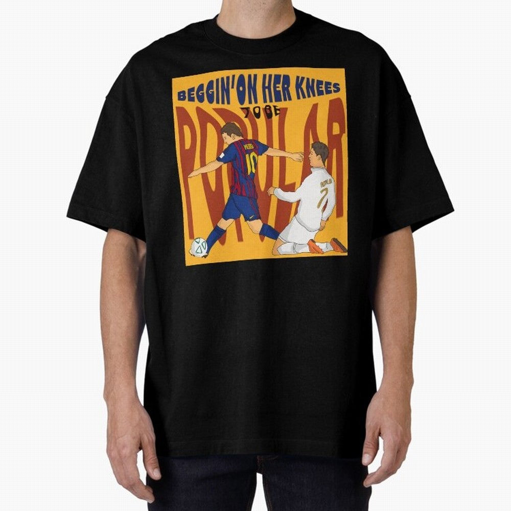 Messi and Ronaldo el classico Oversized T-Shirt Honor the Beautiful Game during FIFA World Cup 2026 USA Canada Mexico Spirit, Connected to Spain and Netherlands, Messi, CR7 and Mbappe, Global Supporter Spirit, Legendary Goals, National Colors and