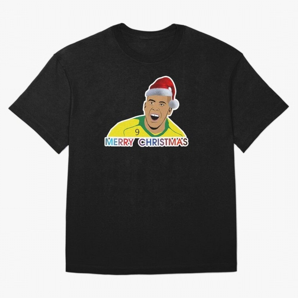 Ronaldo Christmas illustration Oversized T-Shirt Show Match Day Excitement for FIFA World Cup 2026 Inspired by Haaland and Mbappe, Spain Energy, Stadium Chants, National Pride, Trophy Dreams and Unforgettable Football Memories; Built for Supporters
