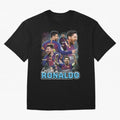 Ronaldo / Messi Pardoy Shirt Oversized T-Shirt Celebrate Supporters United by Global Football Passion for FIFA World Cup 2026 USA Canada Mexico, Celebrating Cristiano Ronaldo, Haaland and CR7, England and Germany, Tournament Hype, Historic