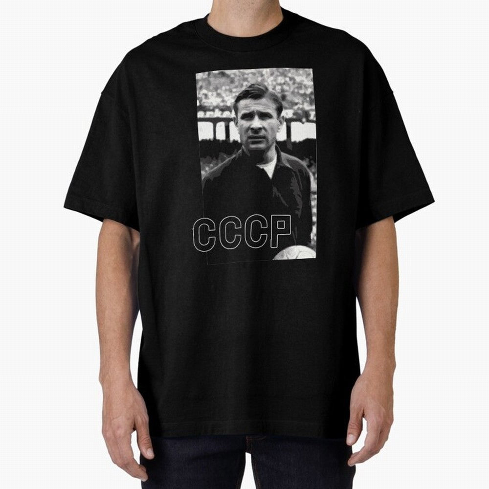 Lev Yashin Football Legends1 Oversized T-Shirt Join the Global Buzz around FIFA World Cup 2026 Group Stage Made for Messi, CR7 and Mbappe, Argentina and Brazil Energy, Fan Favorite Moments, National Team Passion, Big Match Drama and Soccer History;