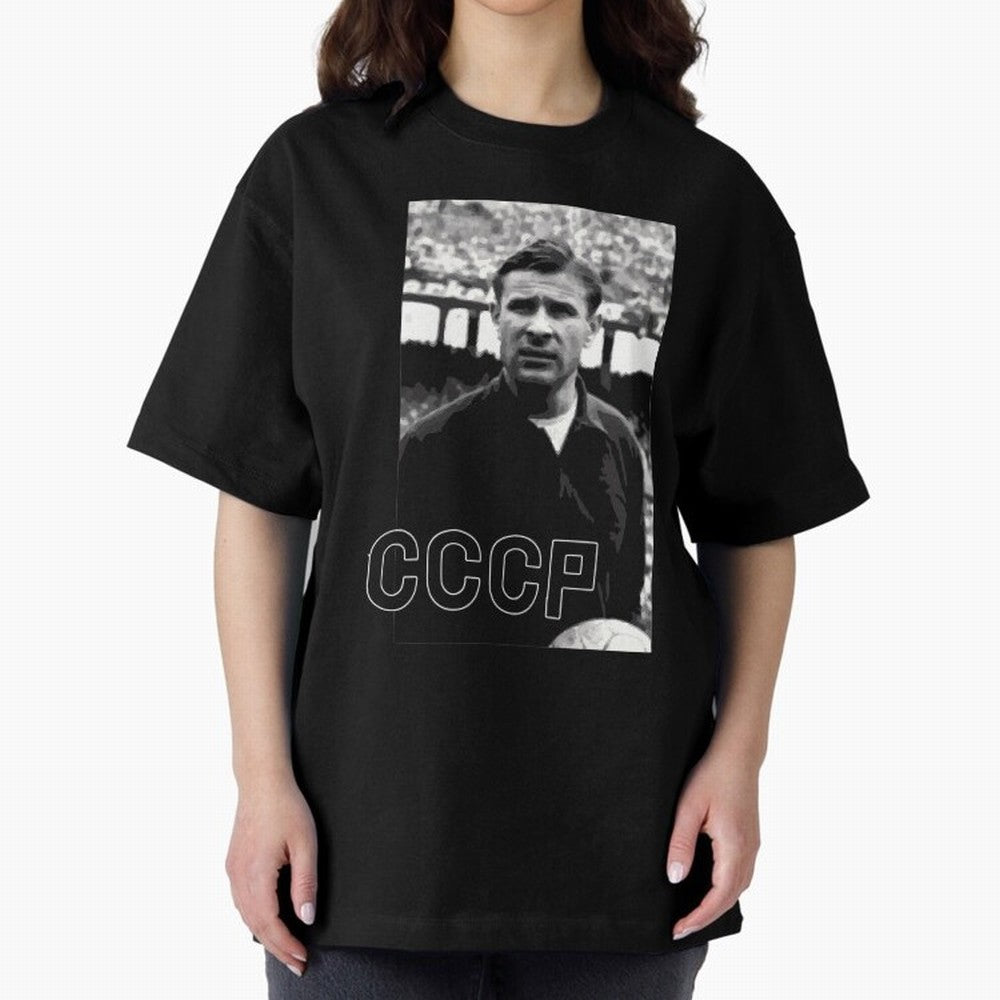 Lev Yashin Football Legends1 Oversized T-Shirt Join the Global Buzz around FIFA World Cup 2026 Group Stage Made for Messi, CR7 and Mbappe, Argentina and Brazil Energy, Fan Favorite Moments, National Team Passion, Big Match Drama and Soccer History;