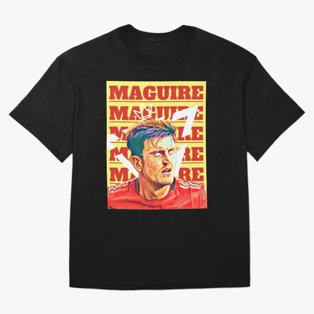HARRY MAGUIRE, THE CAPTAIN Oversized T-Shirt Bring International Match Energy to FIFA World Cup 2026 USA Canada Mexico Spirit, Centered on Brazil, Cristiano Ronaldo, Haaland and CR7, Supporter Pride, Iconic Celebrations, Legendary Names and Global