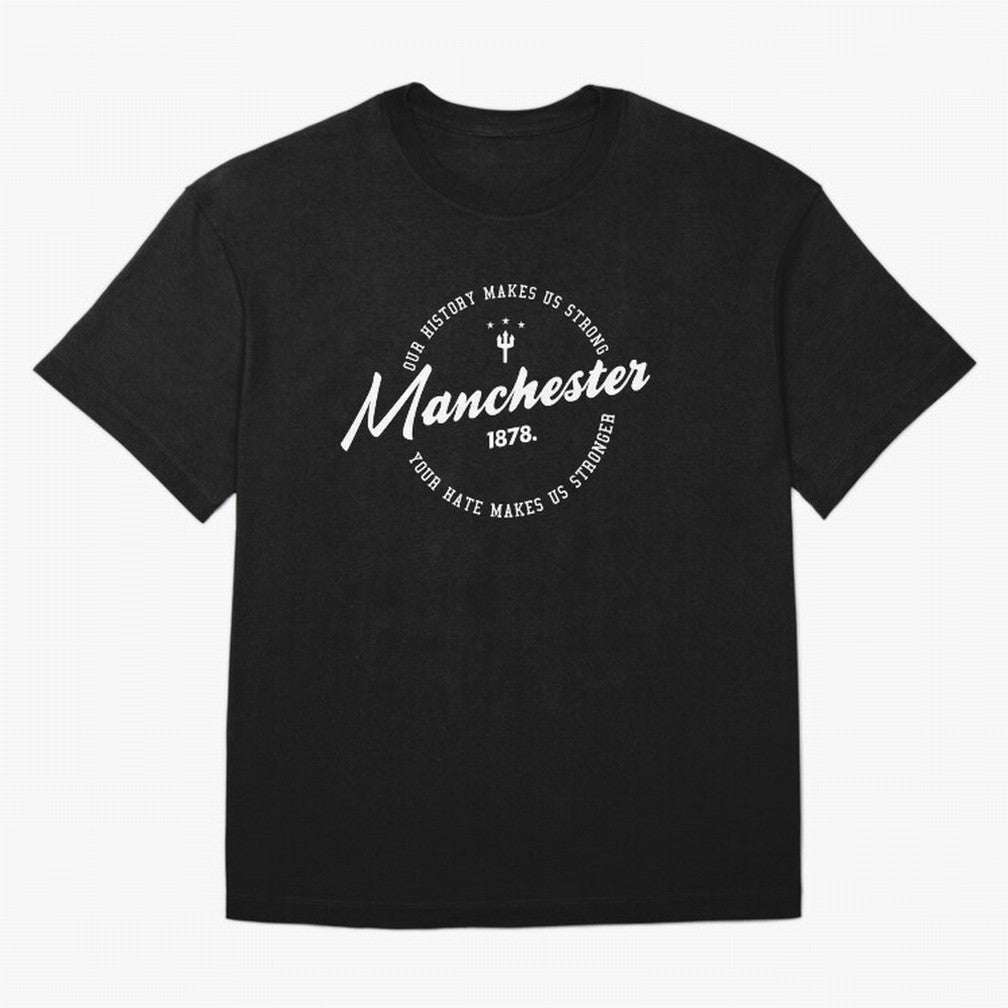 Mancester United Quotes Oversized T-Shirt Bring Match Day Fire to FIFA World Cup 2026 for Fans of CR7 and Messi and Argentina and Brazil, Bringing Fan Favorite Moments, National Team Passion, Big Match Drama and Soccer History; Built for Supporters