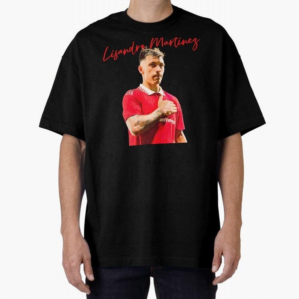 Lisandro Martinez Oversized T-Shirt Bring Bold Fan Energy to Global Football Passion for FIFA World Cup 2026 USA Canada Mexico, Featuring Messi, CR7 and Mbappe, Argentina, France and Brazil, Football Festival Excitement, Trophy Ambitions, Country