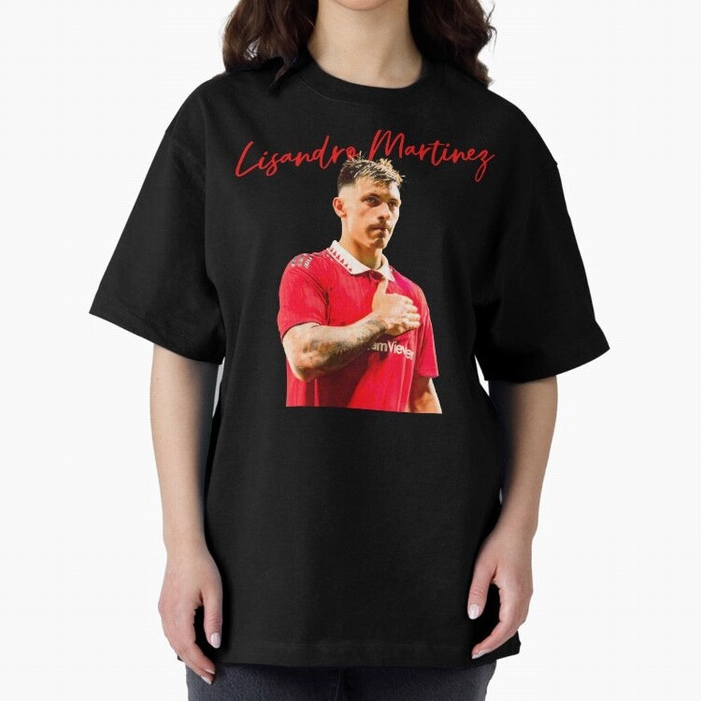 Lisandro Martinez Oversized T-Shirt Bring Bold Fan Energy to Global Football Passion for FIFA World Cup 2026 USA Canada Mexico, Featuring Messi, CR7 and Mbappe, Argentina, France and Brazil, Football Festival Excitement, Trophy Ambitions, Country