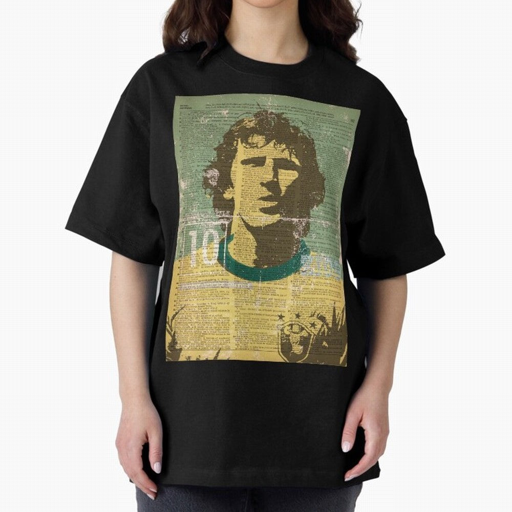 ZICO Oversized T-Shirt Show Up for the Glory of Global Football Passion for FIFA World Cup 2026 Group Stage, Filled with Messi, Neymar and Mbappe, Brazil, Portugal and Argentina, Soccer Culture, Superstar Moments, National Team Dreams and