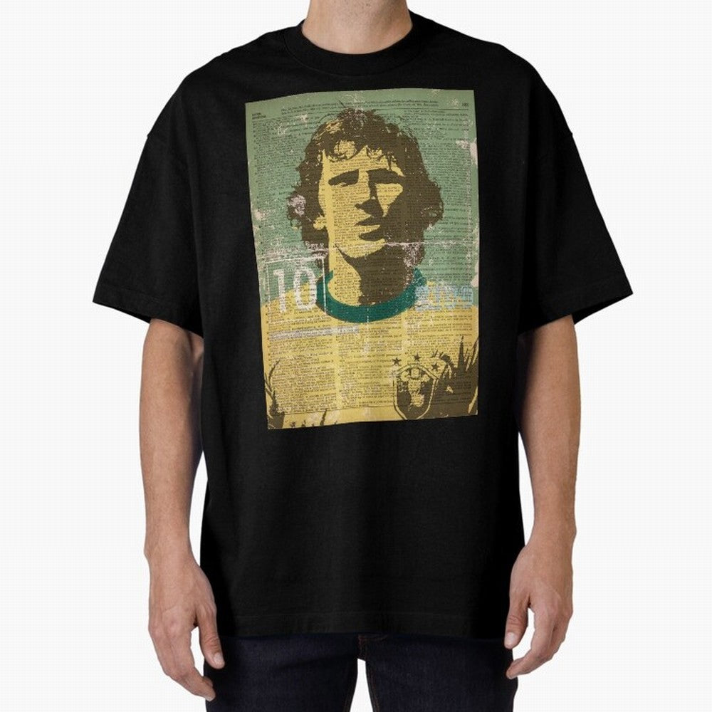 ZICO Oversized T-Shirt Show Up for the Glory of Global Football Passion for FIFA World Cup 2026 Group Stage, Filled with Messi, Neymar and Mbappe, Brazil, Portugal and Argentina, Soccer Culture, Superstar Moments, National Team Dreams and