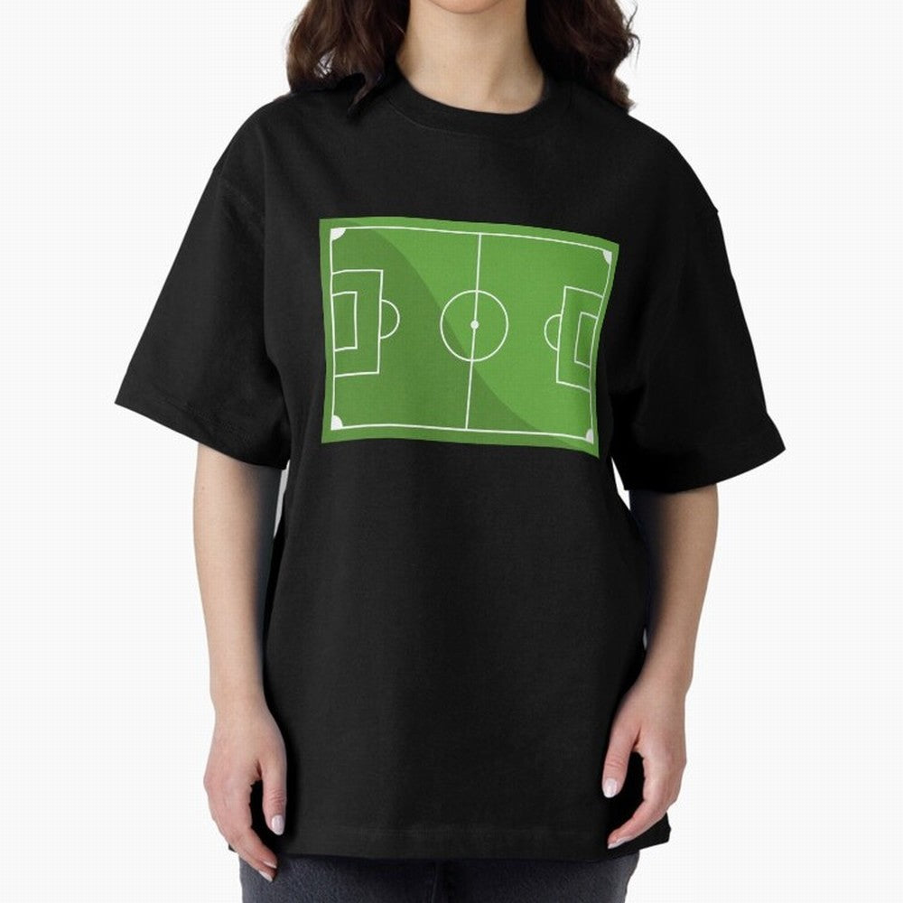 Football Pitch Oversized T-Shirt Make Your Look Match Match Day Hype around FIFA World Cup 2026 USA Canada Mexico, Haaland, Netherlands, Football History, Final Match Energy, Crowd Noise and Once in a Lifetime Moments; Perfect for Fans, Collectors,