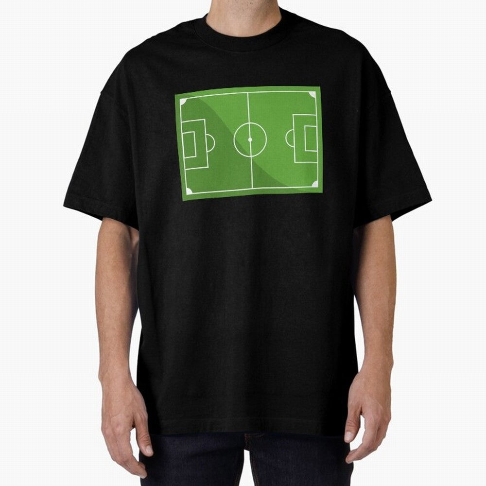 Football Pitch Oversized T-Shirt Make Your Look Match Match Day Hype around FIFA World Cup 2026 USA Canada Mexico, Haaland, Netherlands, Football History, Final Match Energy, Crowd Noise and Once in a Lifetime Moments; Perfect for Fans, Collectors,
