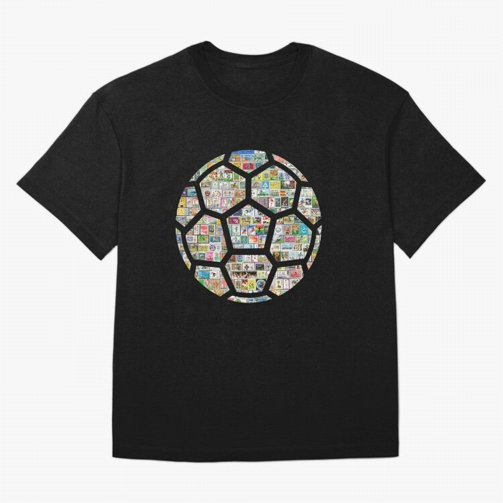 Philately Soccer Ball Oversized T-Shirt Capture Stadium Memories from Match Day Hype around FIFA World Cup 2026 USA Canada Mexico, Messi, Argentina and Brazil, Match Day Excitement, Supporter Culture, Golden Goals and Global Football Passion; Great