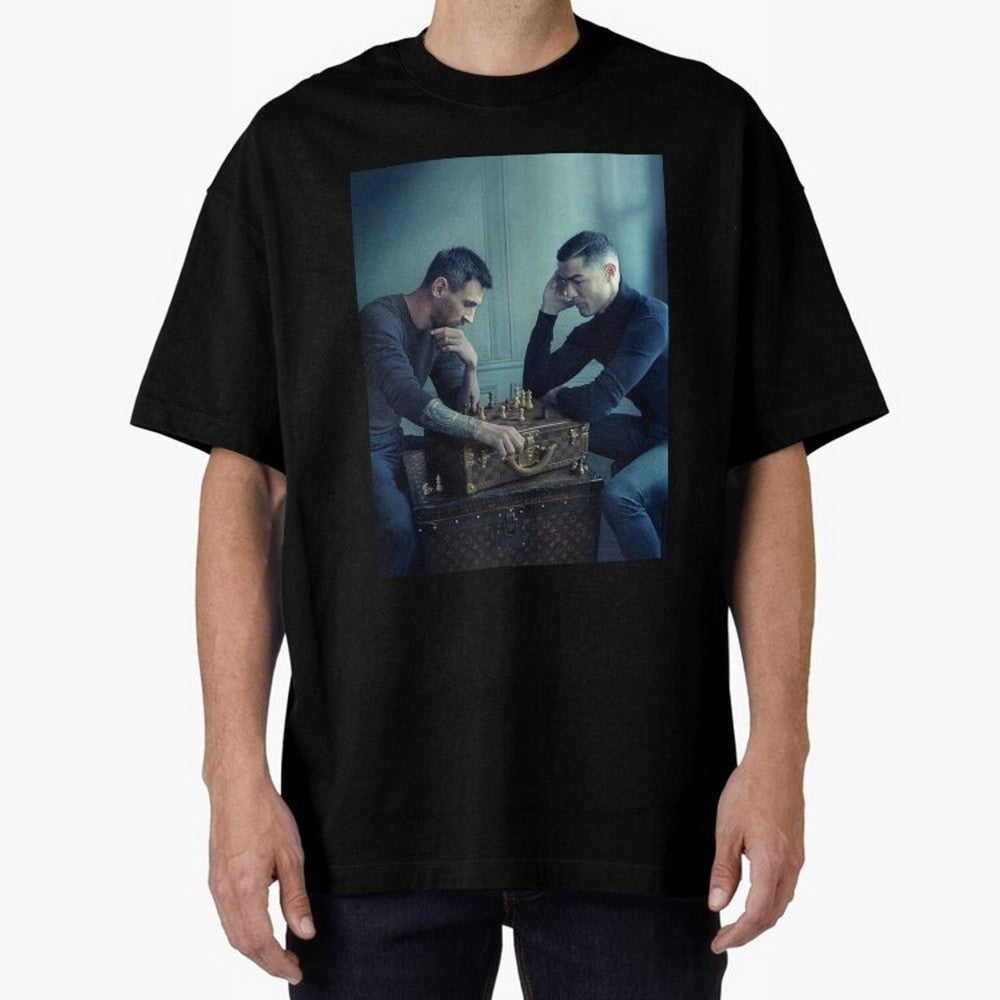 Messi and Ronaldo Chess Shirt, Vintage Lionel Messi Shirt, Lionel Messi Sweatshirt, Messi Hoodie, Retro Messi Hoodie Oversized T-Shirt Fuel the Hype around the FIFA World Cup 2026 Group Stage Journey through Neymar, Haaland and Cristiano Ronaldo