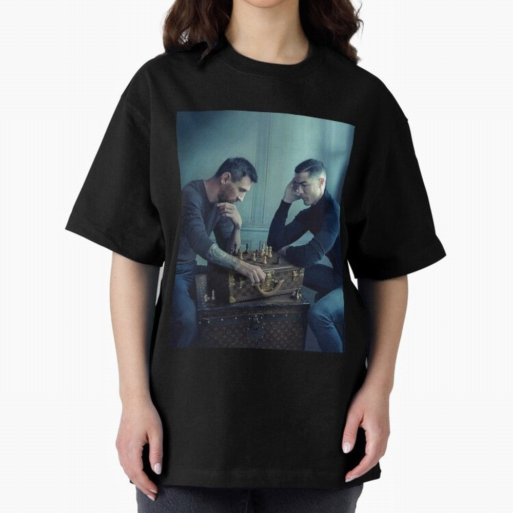 Messi and Ronaldo Chess Shirt, Vintage Lionel Messi Shirt, Lionel Messi Sweatshirt, Messi Hoodie, Retro Messi Hoodie Oversized T-Shirt Fuel the Hype around the FIFA World Cup 2026 Group Stage Journey through Neymar, Haaland and Cristiano Ronaldo