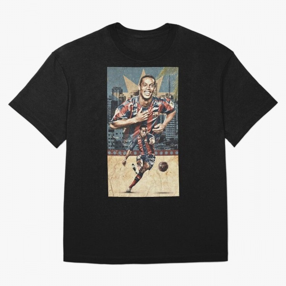 Ronaldinho Design Oversized T-Shirt Represent the Passion of FIFA World Cup 2026 Group Stage for Fans of Cristiano Ronaldo, Haaland and CR7 and Argentina, Bringing Stadium Chants, National Pride, Trophy Dreams and Unforgettable Football Memories;