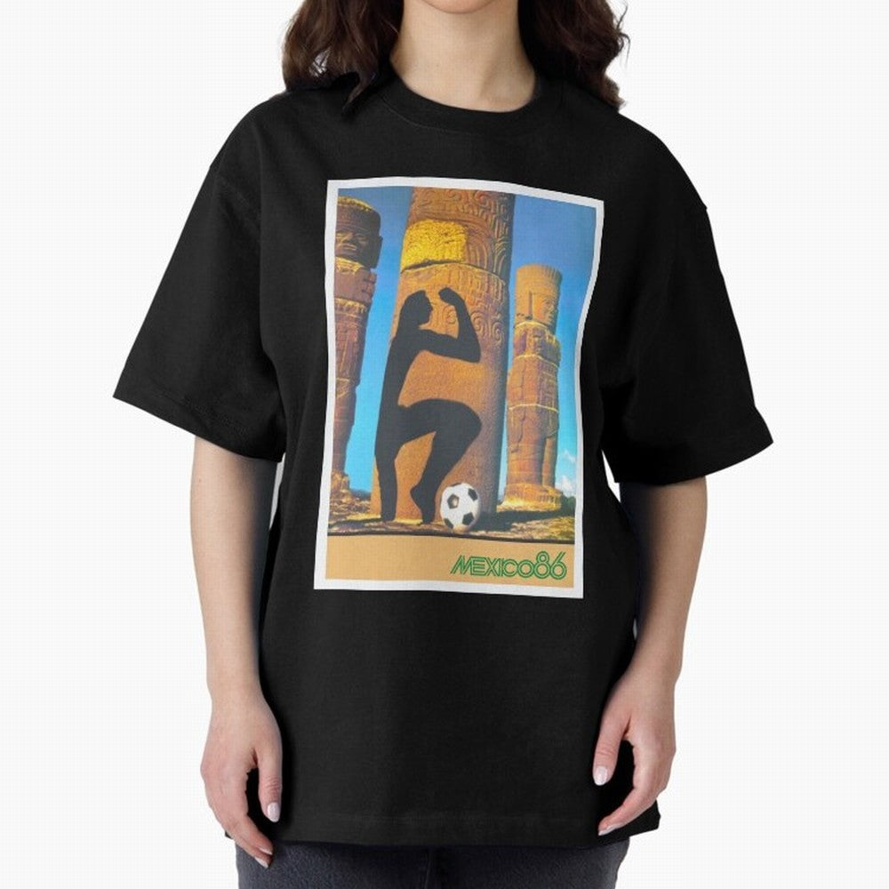 Mexico 86 Oversized T-Shirt Celebrate National Team Dreams in Match Day Hype around FIFA World Cup 2026 Group Stage, Messi and Cristiano Ronaldo, England, France and Netherlands, Football History, Final Match Energy, Crowd Noise and Once in a