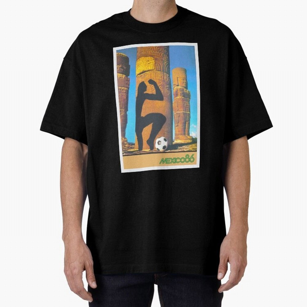 Mexico 86 Oversized T-Shirt Celebrate National Team Dreams in Match Day Hype around FIFA World Cup 2026 Group Stage, Messi and Cristiano Ronaldo, England, France and Netherlands, Football History, Final Match Energy, Crowd Noise and Once in a