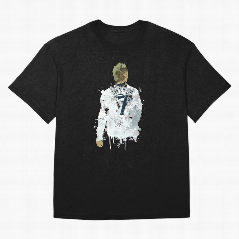 David Beckham England Captain Art Oversized T-Shirt Follow the FIFA World Cup 2026 USA Canada Mexico Journey through Cristiano Ronaldo, Haaland and CR7 Highlights, Spain and Netherlands Pride, Champion Mindset, Group Stage Buzz, Knockout Tension