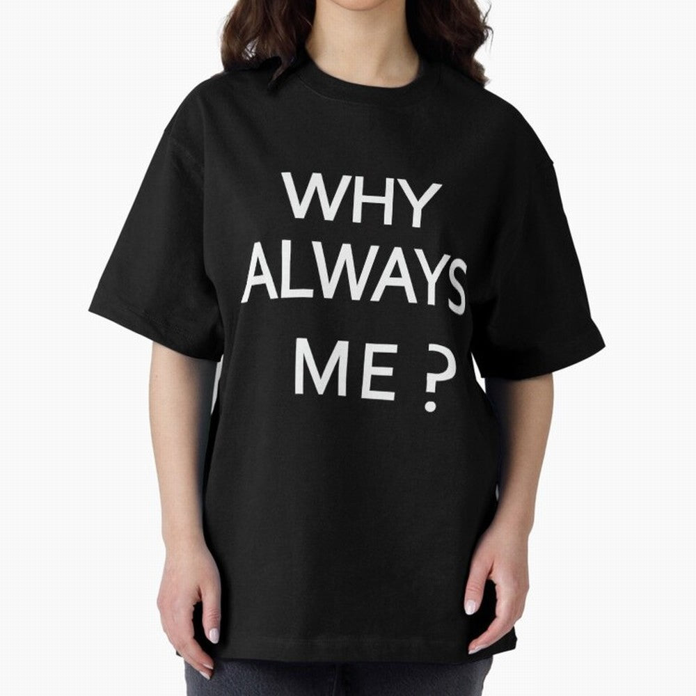 Why Always Me Mario Balotelli - Manchester City Routs United 6-1 Oversized T-Shirt Stand Out with Spirit from Global Football Passion for FIFA World Cup 2026 USA Canada Mexico, Centered on Messi, CR7 and Mbappe, Netherlands, Classic Soccer