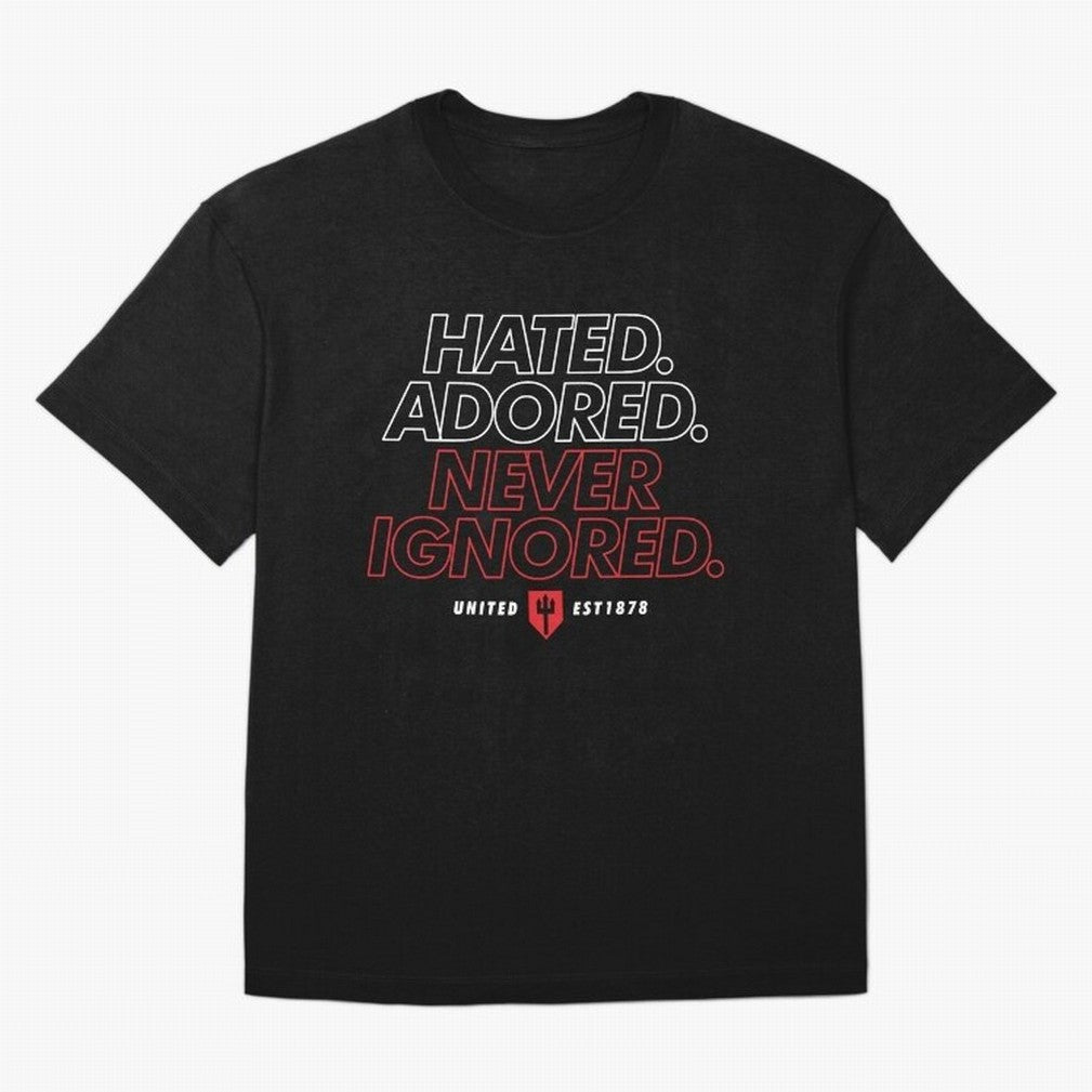 Hated, Adored, Never Ignored - Manchester United! Oversized T-Shirt Show Up for the Glory of the FIFA World Cup 2026 Group Stage Journey through Cristiano Ronaldo, Haaland and CR7 Highlights, Brazil Pride, Classic Soccer Heritage, Championship