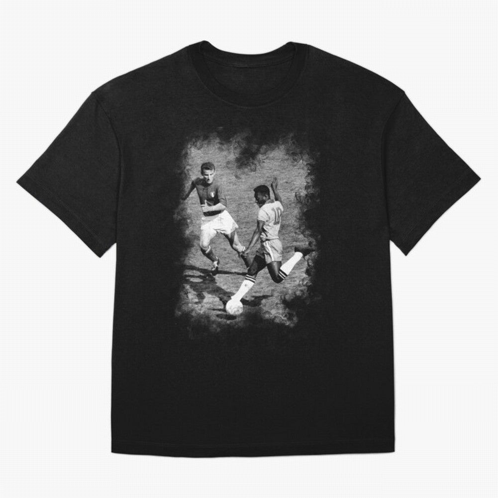 Pele Oversized T-Shirt Turn Up for Match Day Hype around FIFA World Cup 2026 Group Stage, CR7, France and Portugal, Worldwide Fan Energy, Dramatic Goals, Stadium Lights and Championship Celebrations; Perfect for Supporters Who Want Bold Football