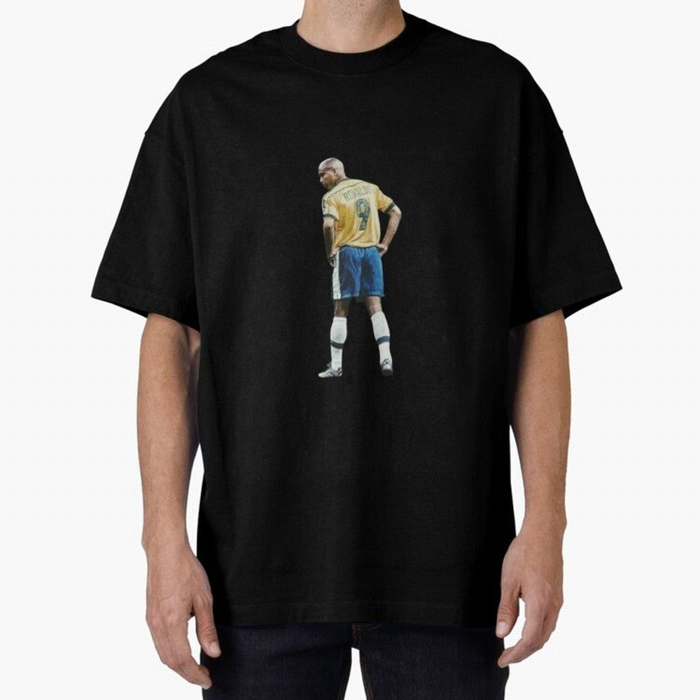 Brazilian Football Player from Milano Oversized T-Shirt Fuel Your Fan Pride for FIFA World Cup 2026 Group Stage Spirit, Celebrating France and Portugal, Haaland, Match Day Excitement, Supporter Culture, Golden Goals and Global Football Passion;