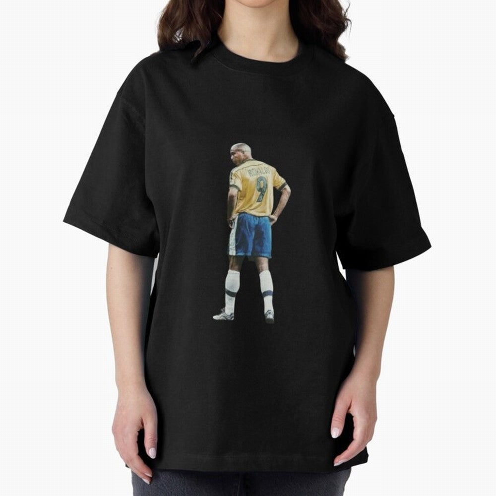 Brazilian Football Player from Milano Oversized T-Shirt Fuel Your Fan Pride for FIFA World Cup 2026 Group Stage Spirit, Celebrating France and Portugal, Haaland, Match Day Excitement, Supporter Culture, Golden Goals and Global Football Passion;