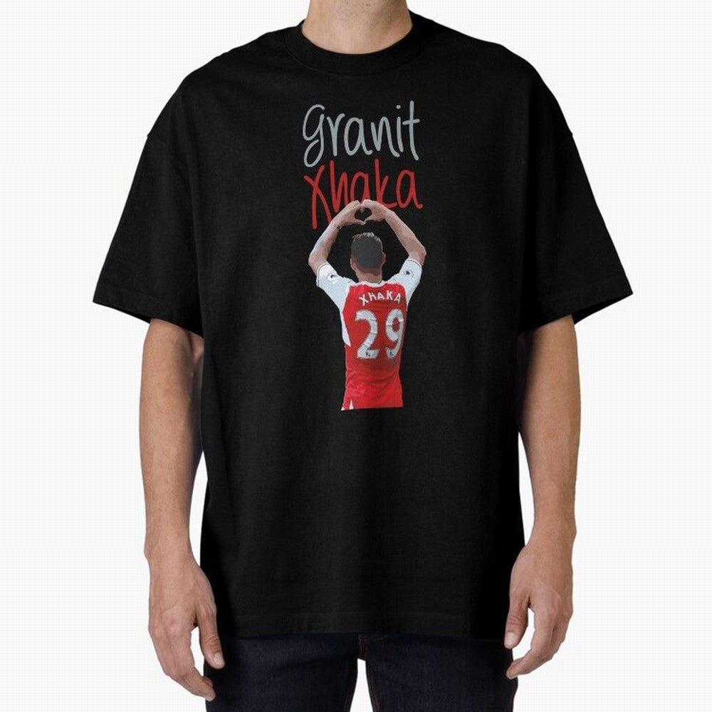 Granit Xhaka Oversized T-Shirt Treasure the FIFA World Cup 2026 USA Canada Mexico Journey through CR7 and Messi Highlights, Brazil Pride, Soccer Culture, Superstar Moments, National Team Dreams and Competitive Fire; Ideal for Fans Who Follow Messi,