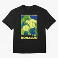 Ronaldo - Street Art - Soccer Icons Oversized T-Shirt Fuel Your Fan Pride for FIFA World Cup 2026 Group Stage for Fans of Messi, Neymar and Mbappe and Netherlands, Bringing Match Day Excitement, Supporter Culture, Golden Goals and Global Football