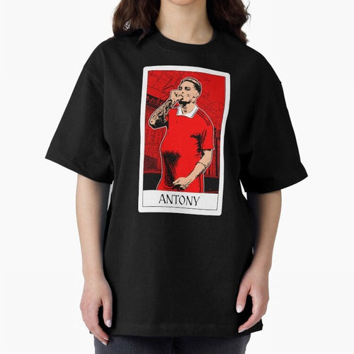 Antony Oversized T-Shirt Celebrate the Stars of FIFA World Cup 2026 with Cristiano Ronaldo, Haaland and CR7, Portugal Energy, Sports Nostalgia, International Competition, Famous Players and Unforgettable Victories; Great for Supporters Who Love