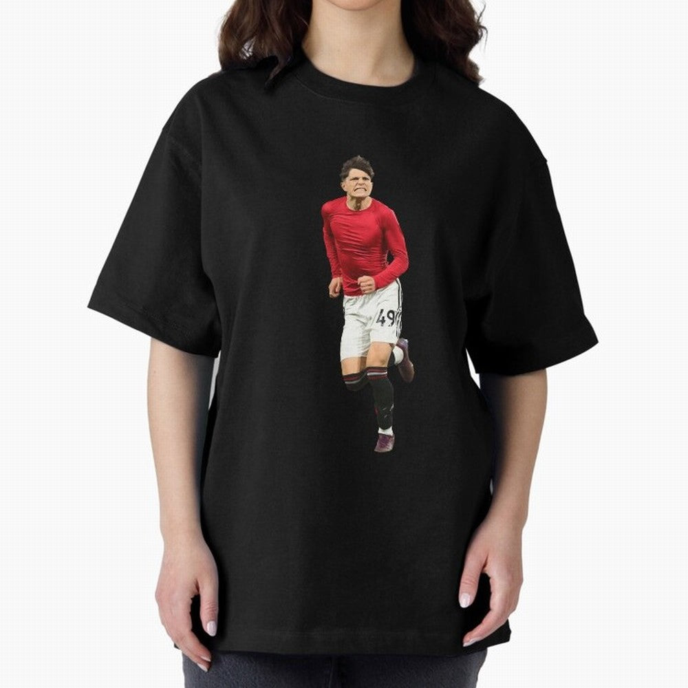 Alejandro Garnacho celebration Oversized T-Shirt Carry the Dream of Match Day Hype around FIFA World Cup 2026 USA Canada Mexico, Messi, Neymar and Mbappe, England and Germany, Vintage Soccer Flavor, Modern Football Stars, National Flags and Final