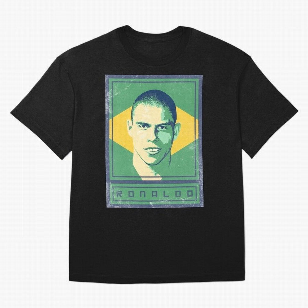 Ronaldo Brasil Oversized T-Shirt Support FIFA World Cup 2026 USA Canada Mexico Spirit, Built around Netherlands, Messi, Neymar and Mbappe, Worldwide Fan Energy, Dramatic Goals, Stadium Lights and Championship Celebrations; Great for Supporters Who