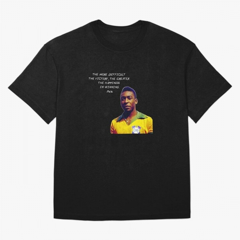 Pele Quote Oversized T-Shirt Feel the Roar of the FIFA World Cup 2026 Group Stage Journey through CR7 and Messi Highlights, Netherlands Pride, Championship Spirit, Famous Goals, Roaring Crowds and International Football Unity; Perfect for