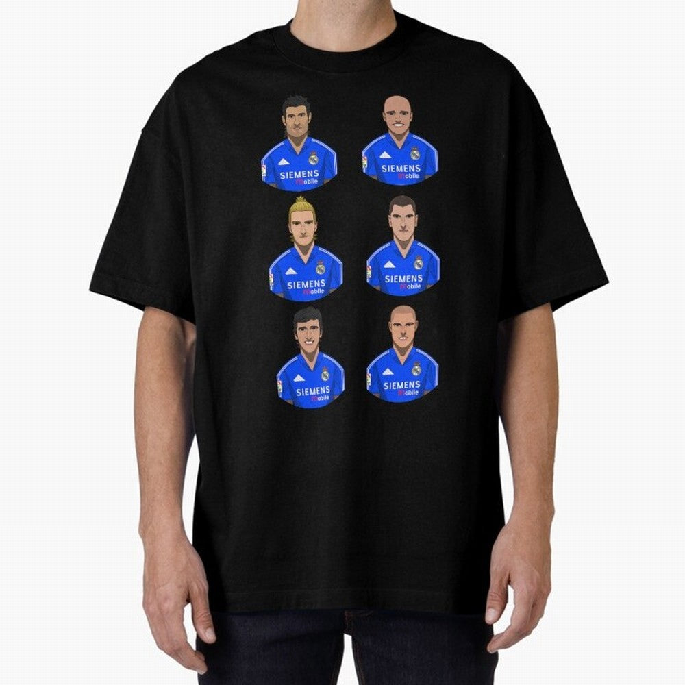 Los Galacticos Oversized T-Shirt Capture Global Football Passion for FIFA World Cup 2026, with Mbappe and Neymar, England and Germany, Supporter Pride, Iconic Celebrations, Legendary Names and Global Match Day Energy; Perfect for People Who Love