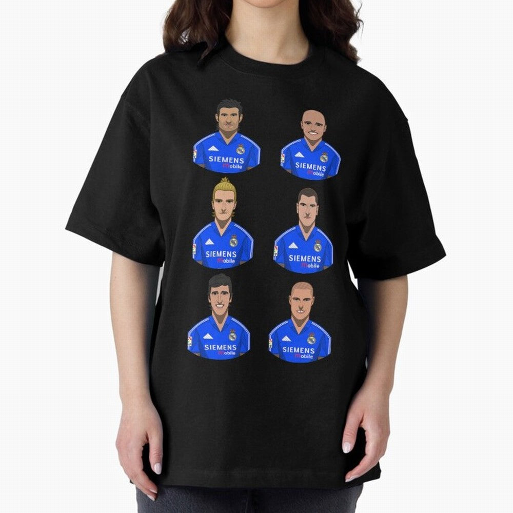 Los Galacticos Oversized T-Shirt Capture Global Football Passion for FIFA World Cup 2026, with Mbappe and Neymar, England and Germany, Supporter Pride, Iconic Celebrations, Legendary Names and Global Match Day Energy; Perfect for People Who Love