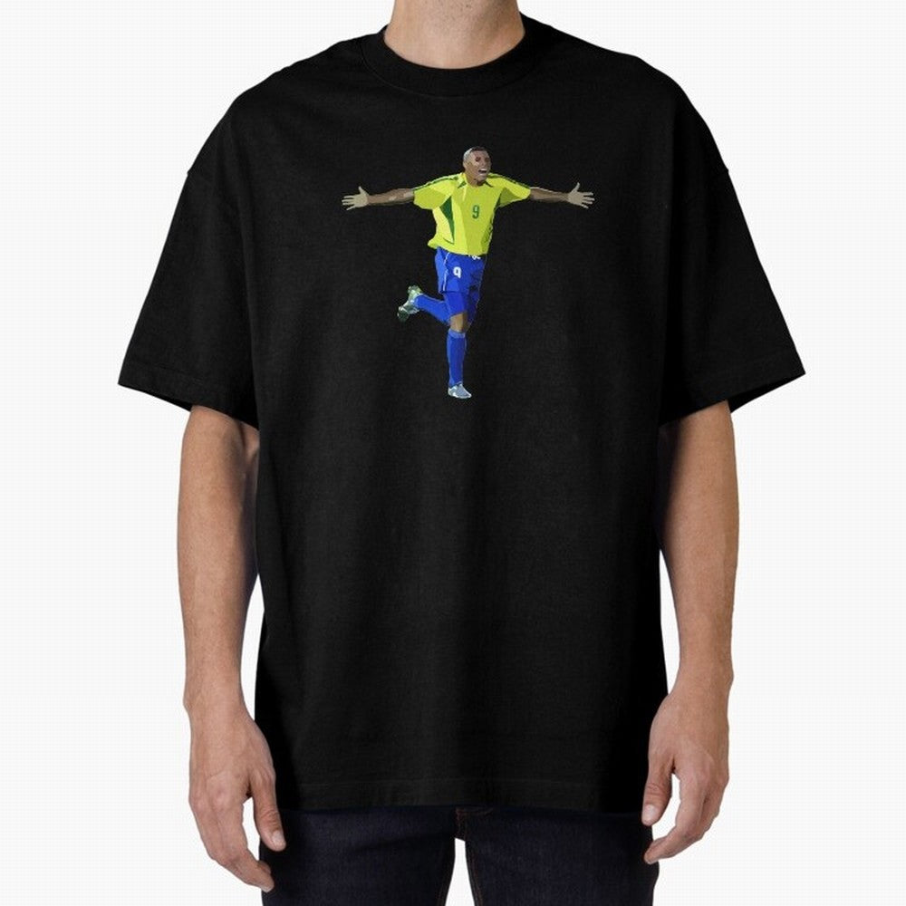 Brazilian Legend Ronaldo Oversized T-Shirt Showcase Global Football Passion for FIFA World Cup 2026 Group Stage, Filled with Messi and Cristiano Ronaldo, England, Supporter Pride, Iconic Celebrations, Legendary Names and Global Match Day Energy;