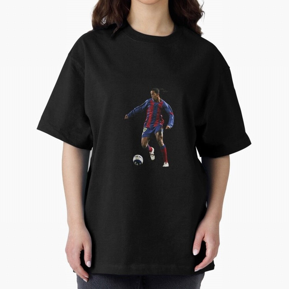Ronaldinho Gaucho Oversized T-Shirt Follow the Road to Match Day Hype around FIFA World Cup 2026 USA Canada Mexico, CR7, England and Germany, Match Day Excitement, Supporter Culture, Golden Goals and Global Football Passion; Made for Die Hard