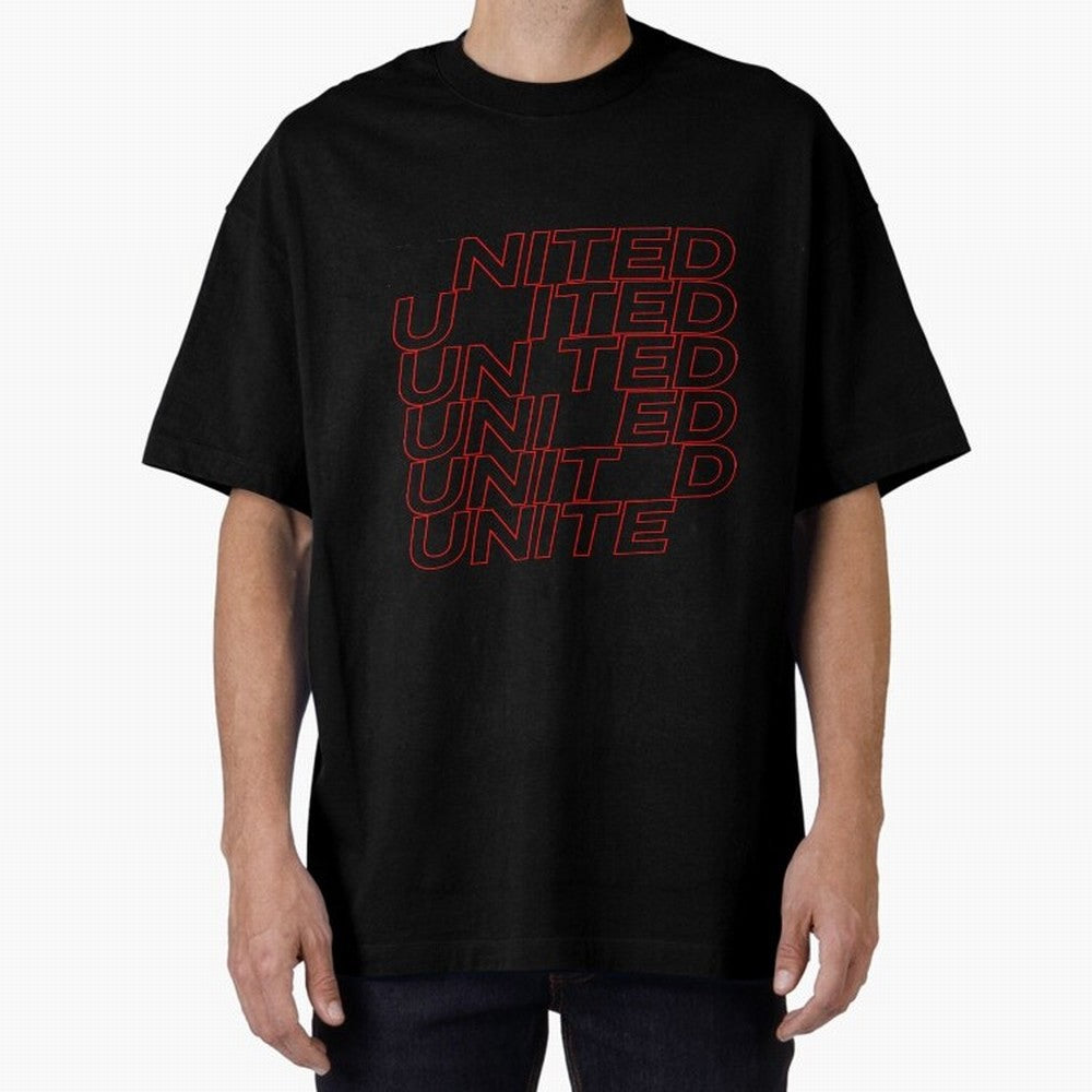 MAN UNITED - 2020 WHITE ILLUSTRATION Oversized T-Shirt Carry the Colors and Pride of Match Day Hype around FIFA World Cup 2026 USA Canada Mexico, Messi and Cristiano Ronaldo, Brazil, Champion Mindset, Group Stage Buzz, Knockout Tension and