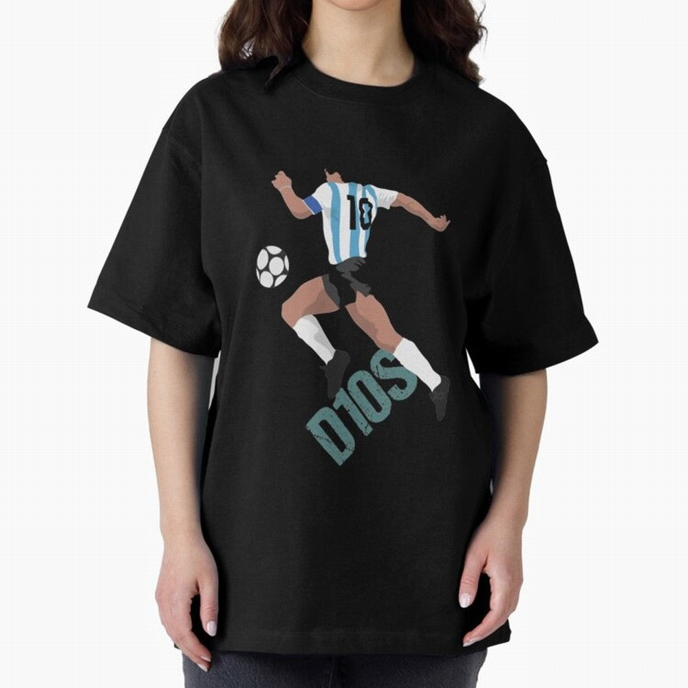 D10S Oversized T-Shirt Represent Football Lovers during the FIFA World Cup 2026 Group Stage Journey through Messi Highlights, Argentina Pride, Stadium Chants, National Pride, Trophy Dreams and Unforgettable Football Memories; Ideal for Passionate
