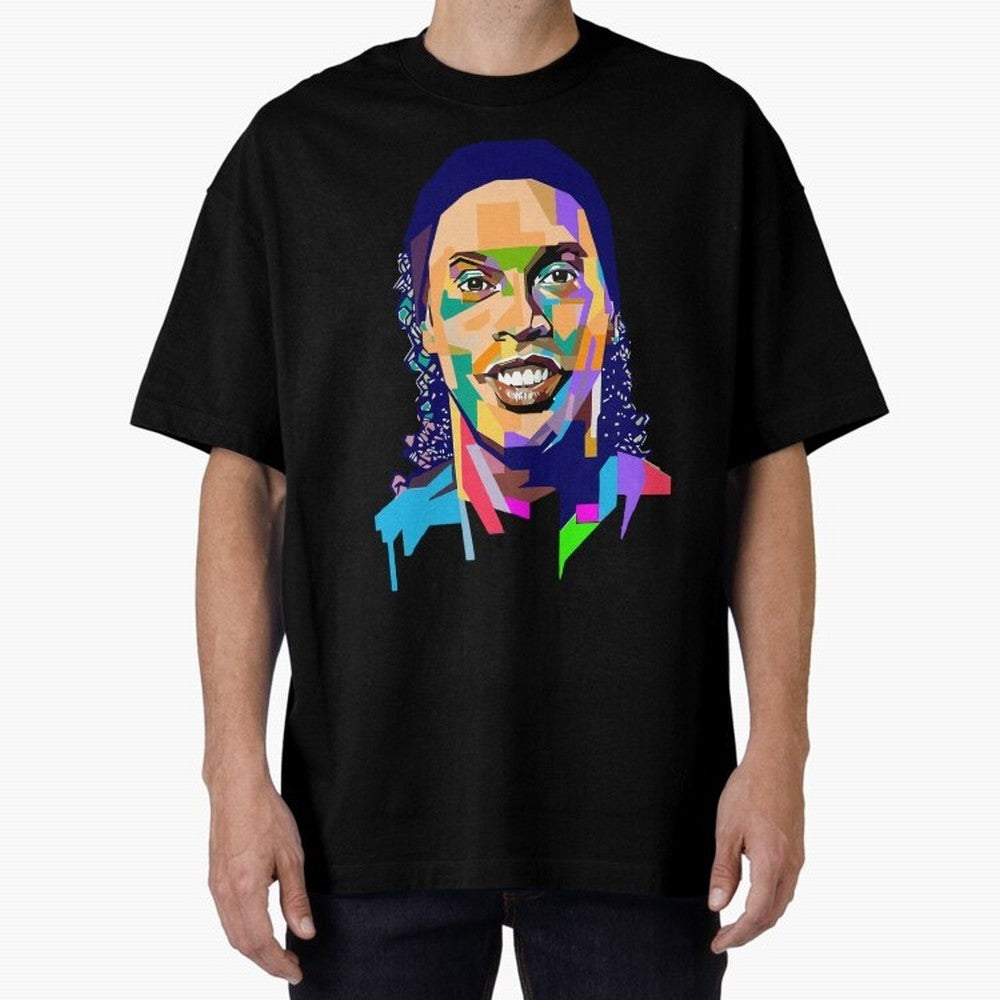 Ronaldinho Oversized T-Shirt Show Your Stadium Side during FIFA World Cup 2026 Spirit, Celebrating Spain, Cristiano Ronaldo, Game Day Rituals, Football Legends, Country Pride and the Road to the Final; Ideal for Football Dads, Football Moms,