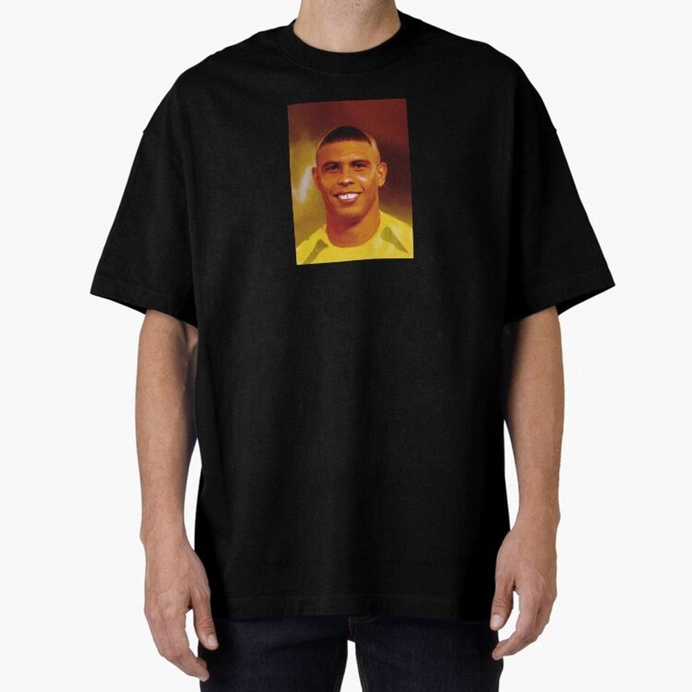 Ronaldo Nazario Digital Painting Oversized T-Shirt Make Your Look Match Match Day Hype around FIFA World Cup 2026 USA Canada Mexico, Haaland, Brazil, Portugal and Argentina, Classic Soccer Heritage, Championship Pressure, Fan Loyalty and